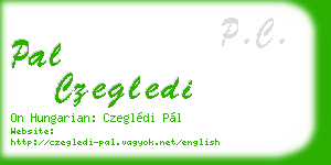 pal czegledi business card